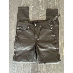 Banana Republic Women's High Rise Skinny Coated Jeans Black Size 0
